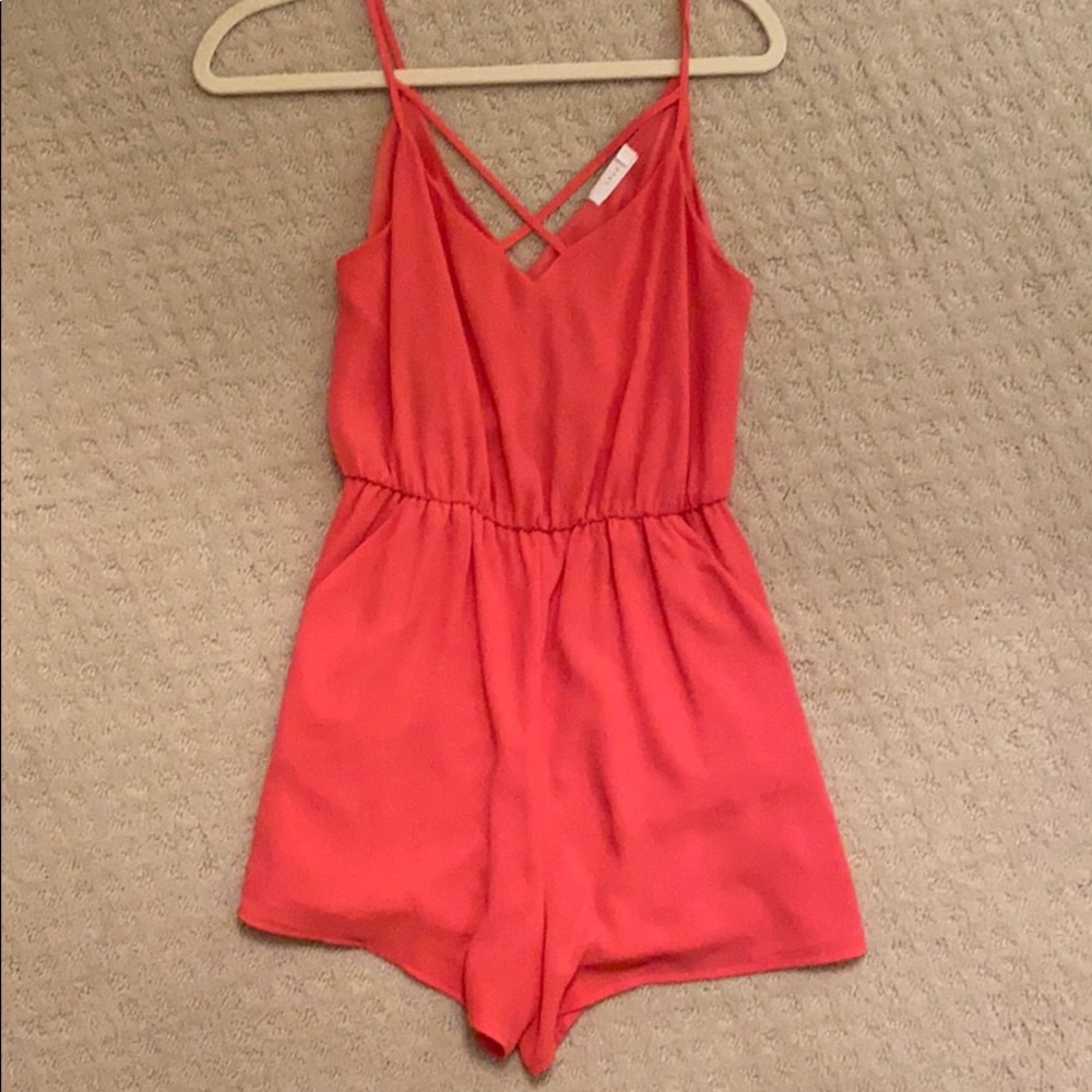 Lush Coral Romper